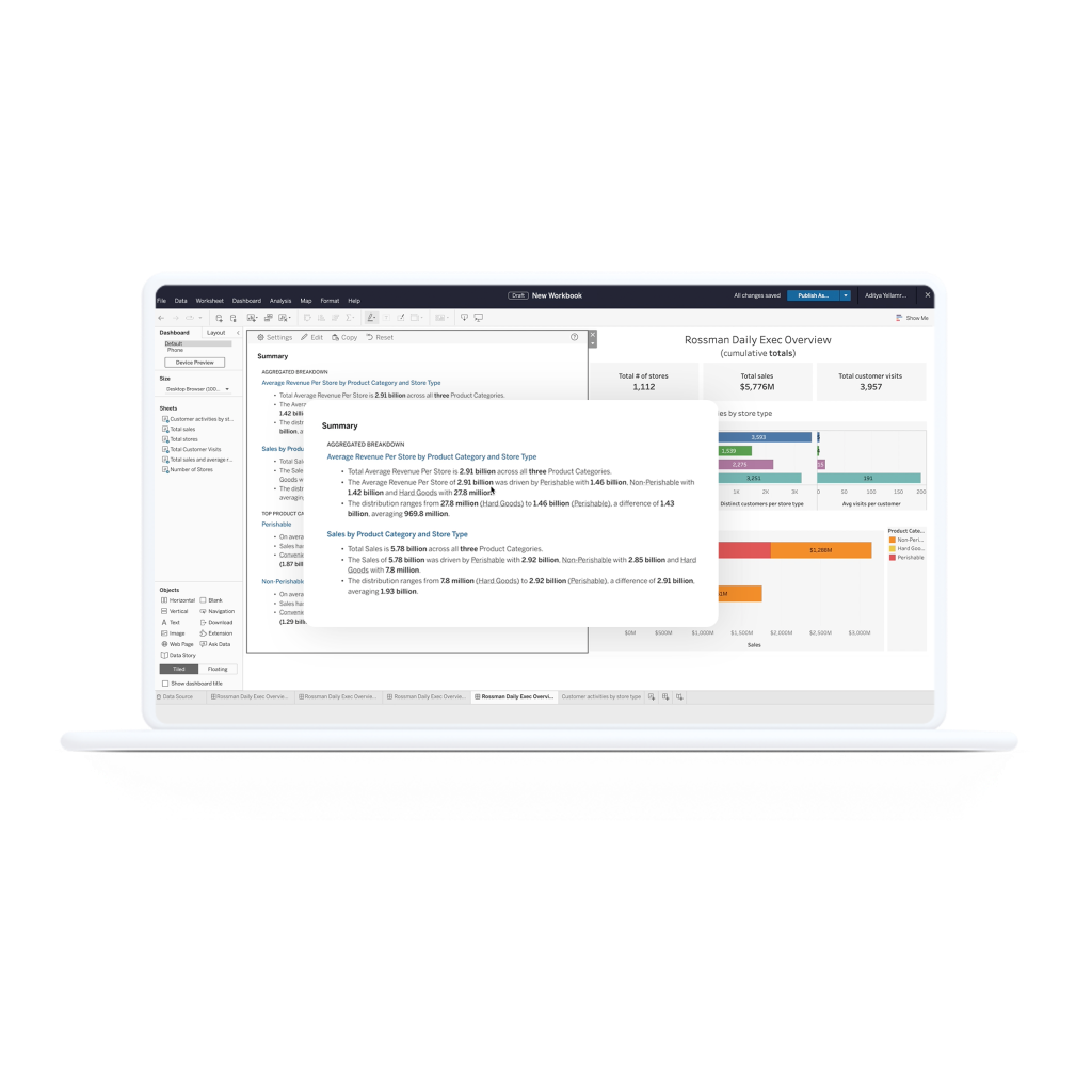 Tableau Cloud data stories