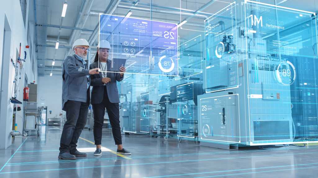Facory digitization Two industrial engineers